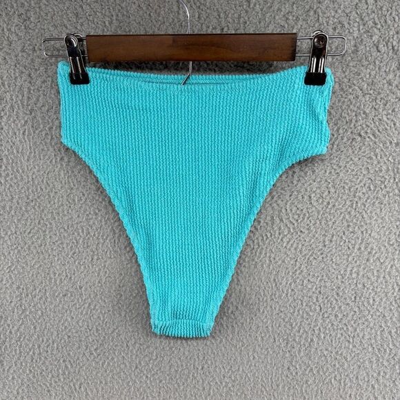 NWT Aerie Shimmery Crinkle High Cut Cheeky Bikini Bottom size small - Picture 2 of 8